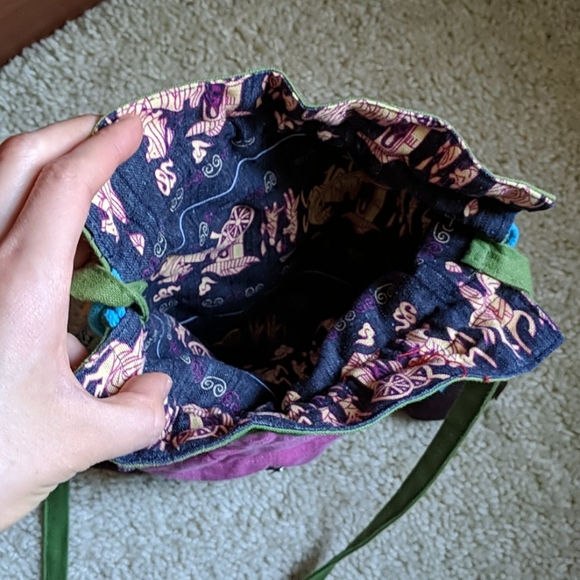 Crossbody cloth owl bag - Picture 4 of 4